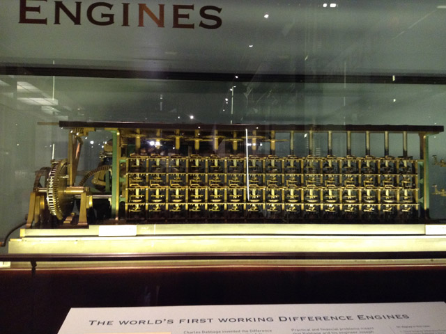 Charles Babbage's difference engine.