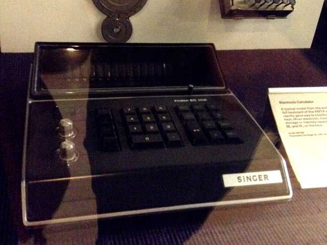 A large early calculator.